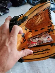 Genuine Leather Wilson Baseball Glove Lefty.