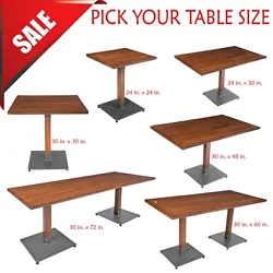 Solid Beech Wood. Coming with an attractive table top and compatible dining height base, this set provides you with...