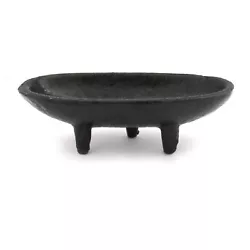 A small iron cauldron with a glossy black enamel finish. Use for burning incense sticks, cones, or smudges. Measures...