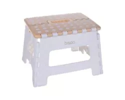 NEW Bisoo Step Stool Folding - Small Step Stool - 9 Inches - Foldable Step Stool - Toddler & Kids Cute Design Colors -...