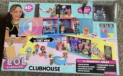 LOL Surprise Clubhouse Playset with extras includes everything originally in box except the dolls. Nothing was ever...