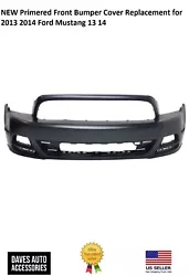 Front Bumper Cover f or Your 2013 2014 Ford Mustang!