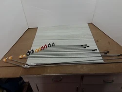 Goalie Forward Defense Wings. All of the parts are in good used shape. Just slight curve to one of the right wing rods.