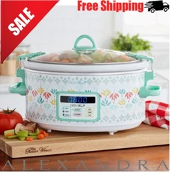 Oval-shaped slow cooker. Her casual country style and delicious recipes have made her a go-to for all things cooking...