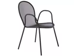 Le fauteuil dextérieur Ronda est en métal au design classique, un best-seller Emu. Très résistant à lusage...