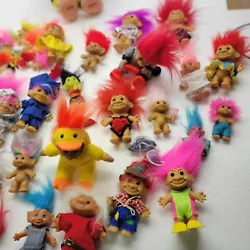 Vintage Troll Dolls Collection Lot of 35+.  Some very old ones. 