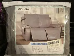 NEW KinCam Recliner Sofa Cover Pet Sofa Cover for 2 Seat Reclining Couch.