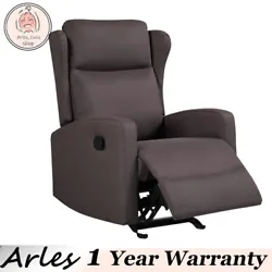 JST Rocking Recliner Chair with Comfort Arm and Back, Fabric Reclining Single Sofa for Living Room. Adjustable...