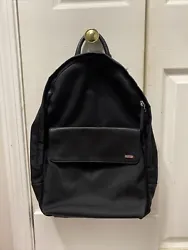 CALVIN KLEIN - Mens Backpack - BLACK Nylon With Leather.