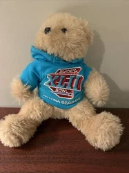 Super Bowl XLII 42 2008 Arizona The Giants & Eli Manning beat Tom Brady and the Patriots. Plush souvenir Teddy Bear...