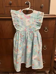 Eleanor Rose Bunny Dress Easter Floral Pastels Size 5-6Excellent condition