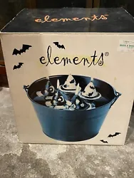 New Halloween Elements Witches Caldroun W/ Floating Witch Hat Candles!!. This is adorable comes with a heavy metal...