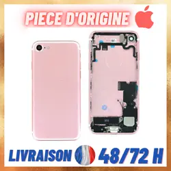 Taptic engine (vibreur). Rear chassis compatible with: iPhone 7 (A1660, A1778, A1779). Châssis arrière pour iPhone 7...
