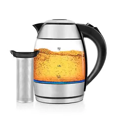 VERSATILE TEA MAKING: Removable stainless steel tea infuser allows you to brew your favorite loose-leaf or bagged teas...
