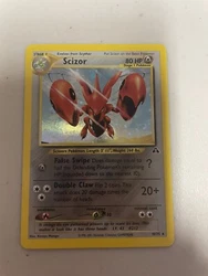 Pokémon Scizor (10/75) Unlimited Holo Rare, Neo Discovery.