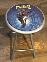 Spider-Man game room stool chair Gaming Chair Padded Barstool 18 Inch Tall￼. This is a used item so please refer to...