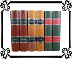 This is an antique French faux library books with the names of the writers: G.Sand, R.Vercel, and J.Giono. It dates...