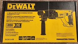 The DCH133B 20-Volt MAX XR Brushless 1 in. 20V MAX 1 IN. DEWALT electronics allow the tool to maintain speed through...