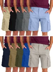 Men’s Cargo Shorts 100% Cotton Half Pants perfect Summer for Holiday with Enzyme Silicon Wash for Better Feeling....