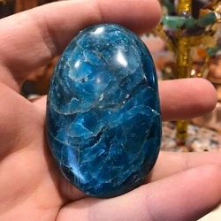 Blue Apatite Healing Crystal from Madagascar. Since each stone has its own natural variance, you will receive one...