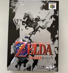 The Legend of Zelda Ocarina of Time N64 NEUF (version Japon). Bien que le jeu soit Neuf, il présente quelques...