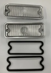 GM 73 74 75 76 77 78 79 80 CHEVROLET GMC C10 TRUCK PARK LIGHT LENS CLEAR GASKETS.