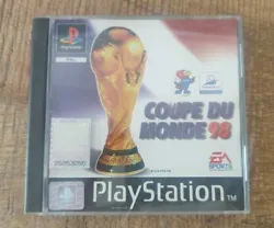 Sony Playstation PS1 jeu Coupe Du Monde 98 PAL complet État Neuf   Manuel du jeu encore sous Blister !!!!   Collector ...