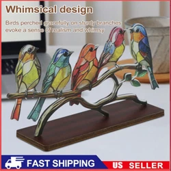 It is made of acrylic, which gives it a comfortable touch and a durable quality. The color combination of the birds and...