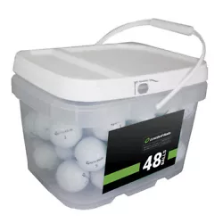 48 TaylorMade TP5 Near Mint Recycled Used Golf Balls. Near Mint Quality (AAAA). The condition of this golf ball will be...