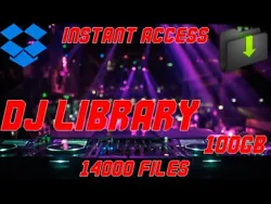 DJ LIBRARY - LARGE COLLECTION 100GB - INSTANT ACCESS. Access is granted within 24 hours via drop box DOWNLOAD once...