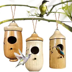PERFECT GIFT FOR HUMMINGBRID - In early spring, hang a charming, decorative hummingbird house! In early spring, hang a...