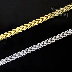 These elegant chains are handcrafted in Stainless Steel with gold plating. Solid and heavy feel. These chains securely...