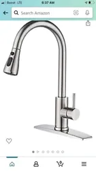 Kitchen Faucet Sink Pull Down Sprayer Swivel Spout Chrome Finish with Cover11.