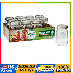 Experience the versatility of Ball Glass Mason Jars with Lids & Bands. These 16 oz. regular mouth mason jars are also...