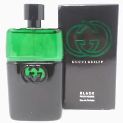 Gucci Guilty Black by Gucci 3.0 oz (90ml) EDT Cologne for Men New In Box.