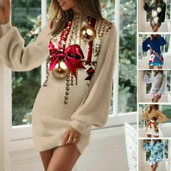 Great for Party,Casual,Sport,Chirstmas,I am sure you will like it! Sleeve length:Long Sleeve. Clothing Length:Mini....