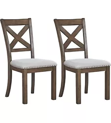 Add a touch of modern farmhouse style to your home with this Signature Design by Ashley Moriville chair set. The set...