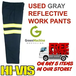 Used Work Pants Cintas Redkap Unifirst G&K Navy Blue Dungarees Cargo. Used Work Pants Dungarees Cintas Redkap Unifirst...