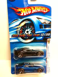 2006 Hot Wheels First Editions Dodge Viper Coupe #012 Lot of 2 Black & Blue