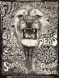 Inventory Code:grateful dead LION. This sign has a high quality baked on gloss finish. Suitable for framing or hanging,...