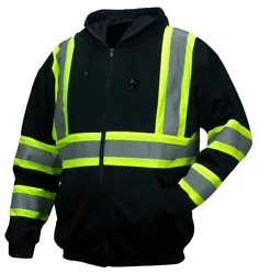 Looking for a high-quality, reflective sweatshirt that will keep you warm and visible on the job?. This premium zip-up...