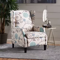 This pushback recliner features gorgeous details such as tonal piping and an outstanding studded trim to bring your...