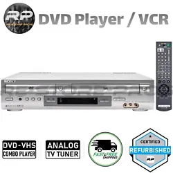 DVD Player/VCR Hi-Fi Stereo w/ Analog TV Tuner. VCR Features This feature allows you to play S-VHS recordings using a...
