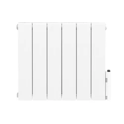 Radiateur électrique fixe 1500W - Connecté Wi-Fi - Fluide Caloporteur - Thermostat programmable - Blanc - Bloom...