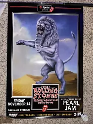This is from The Rolling Stones Bridges to Babylon Tour in 1997 at Oakland Coliseum. Pearl Jam opened up for them and...