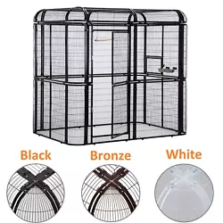 Large Bird Cage Outdoor Walk in Aviary Cage Heavy Duty Pet House with Iron Wires. • Spacious Space - It gives the...