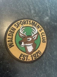 Walden NY Sportsmen’s Club Rod Gun Club Logo Patch 3” Vtg Rare Hunting FishingNice looking patch great to add to...
