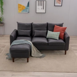 The modern design sofa is perfect for entertaining, reading, studying, or relaxing. This small sofa adds a modern twist...