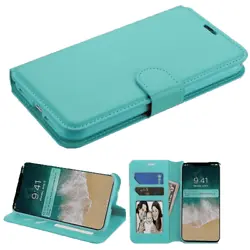For Samsung Note 10 Plus Leather Flip Wallet Phone Holder Protective Cover TEAL Samsung Note 10 Plus Leather Flip...