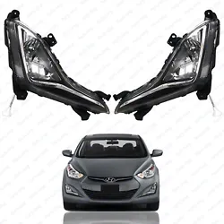 Compatible with: 2014 2015 2016 Hyundai Elantra. Our high-quality lights are made from durable ABS and hard-coated...
